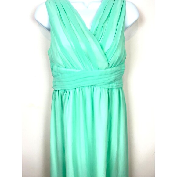 Happy Rose Mint Green Maxi Mock Wrap Party Dress NEW Size 18 - Picture 2 of 16